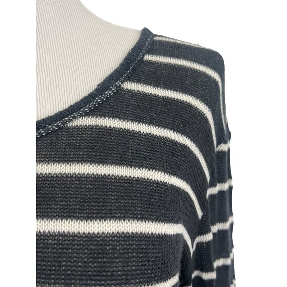 Anthropologie x Clu + Willoughby Striped Long Sleeved Chiffon Bow & Ruffles Knit - Picture 3 of 15